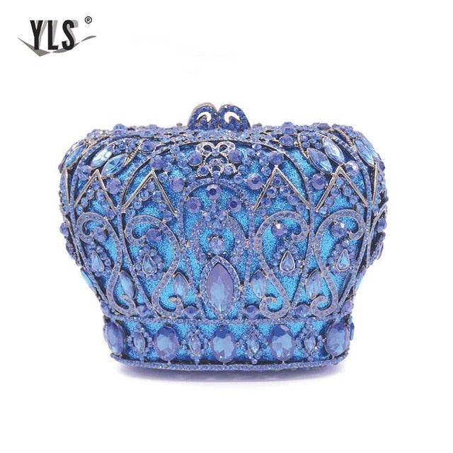 Diamond Crown Evening Clutch - IBADDIE