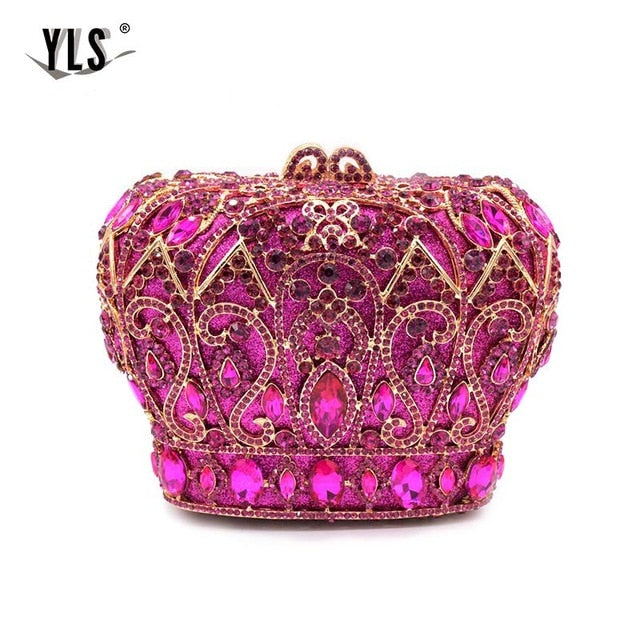 Diamond Crown Evening Clutch - IBADDIE