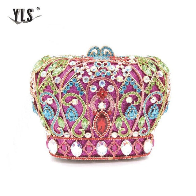 Diamond Crown Evening Clutch - IBADDIE