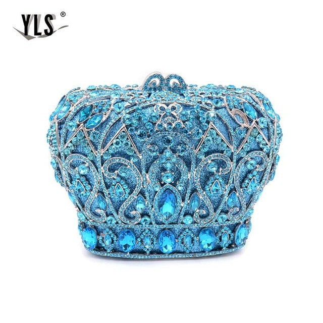 Diamond Crown Evening Clutch - IBADDIE