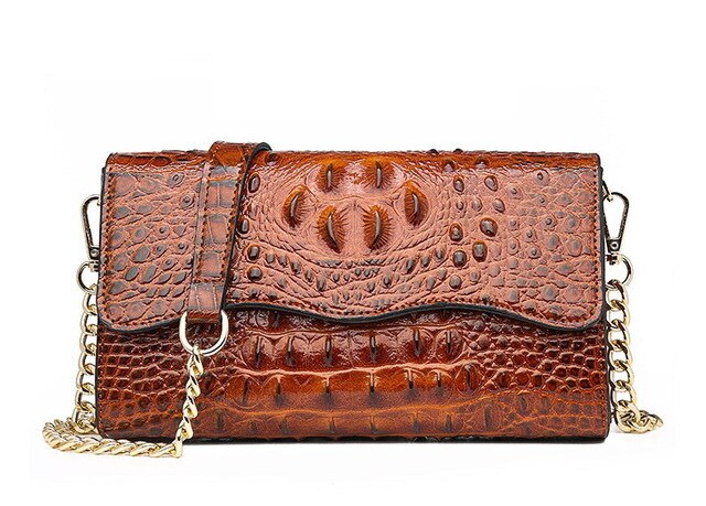 Crocodile Crossbody Bag - IBADDIE