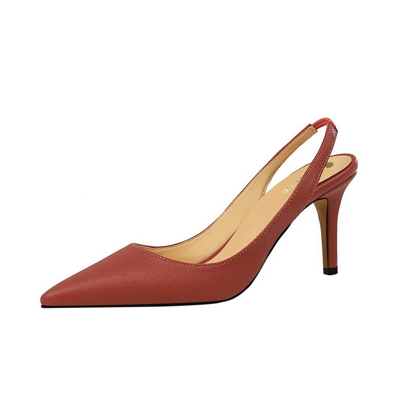 Slingback Pointed Pumps - IBADDIE