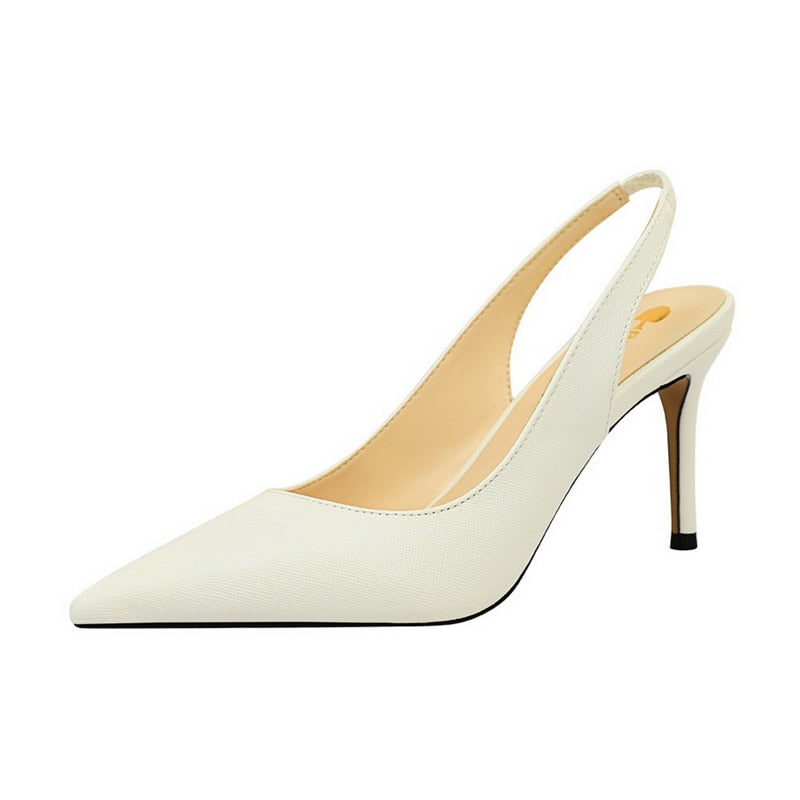 Slingback Pointed Pumps - IBADDIE