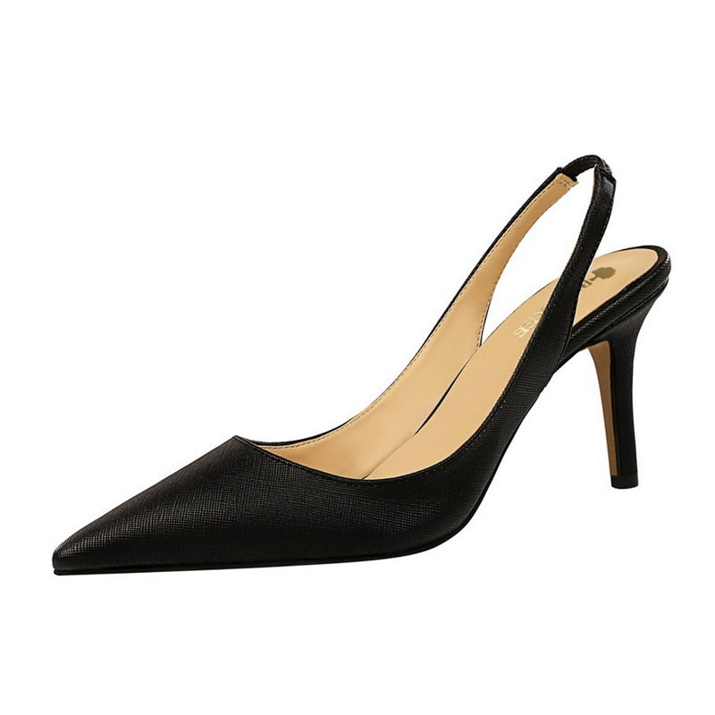 Slingback Pointed Pumps - IBADDIE