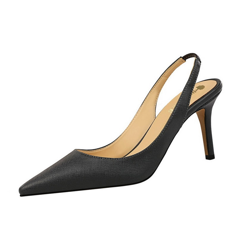 Slingback Pointed Pumps - IBADDIE