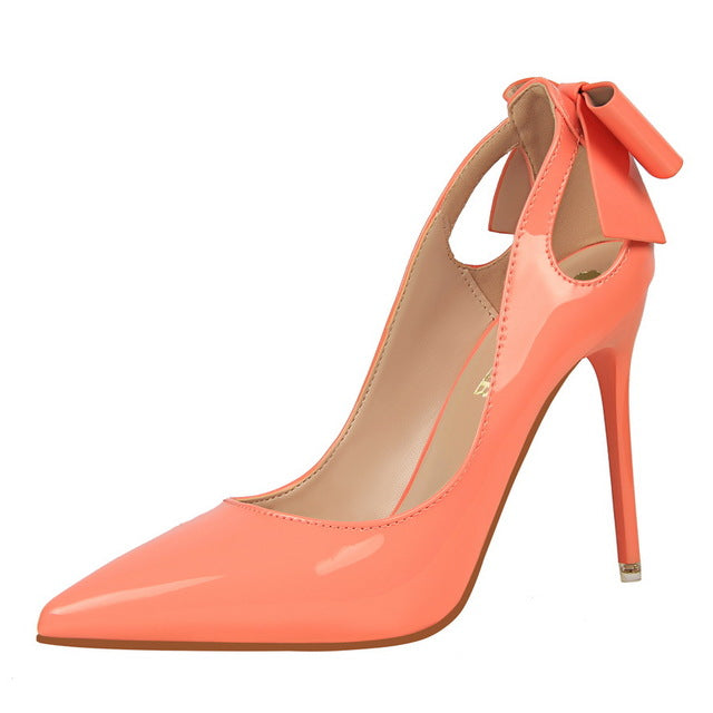 Butterfly Knot Stiletto Pumps - IBADDIE