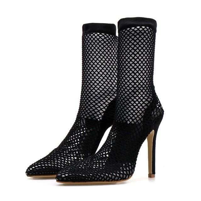 Mesh Ankle Boots - IBADDIE