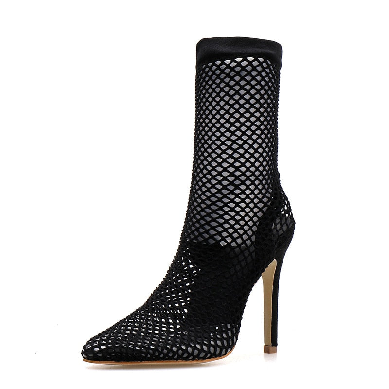 Mesh Ankle Boots - IBADDIE