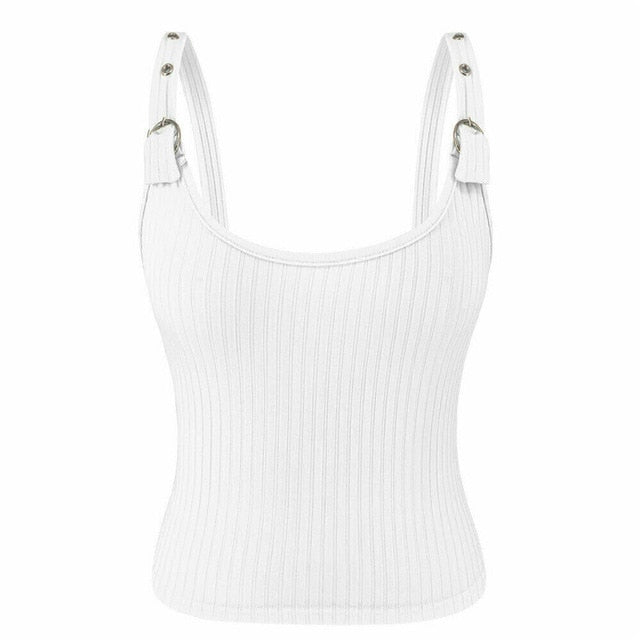 Buckle Strap Tank Top - IBADDIE