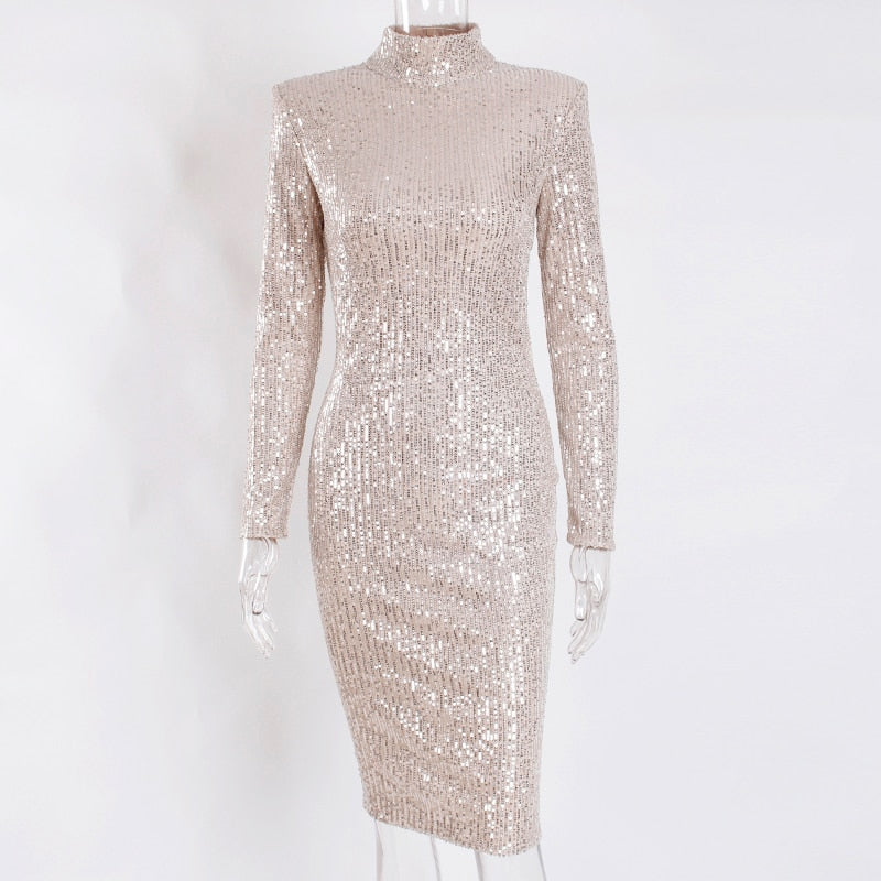 Nefertiti Inspired Sequined Dress - IBADDIE