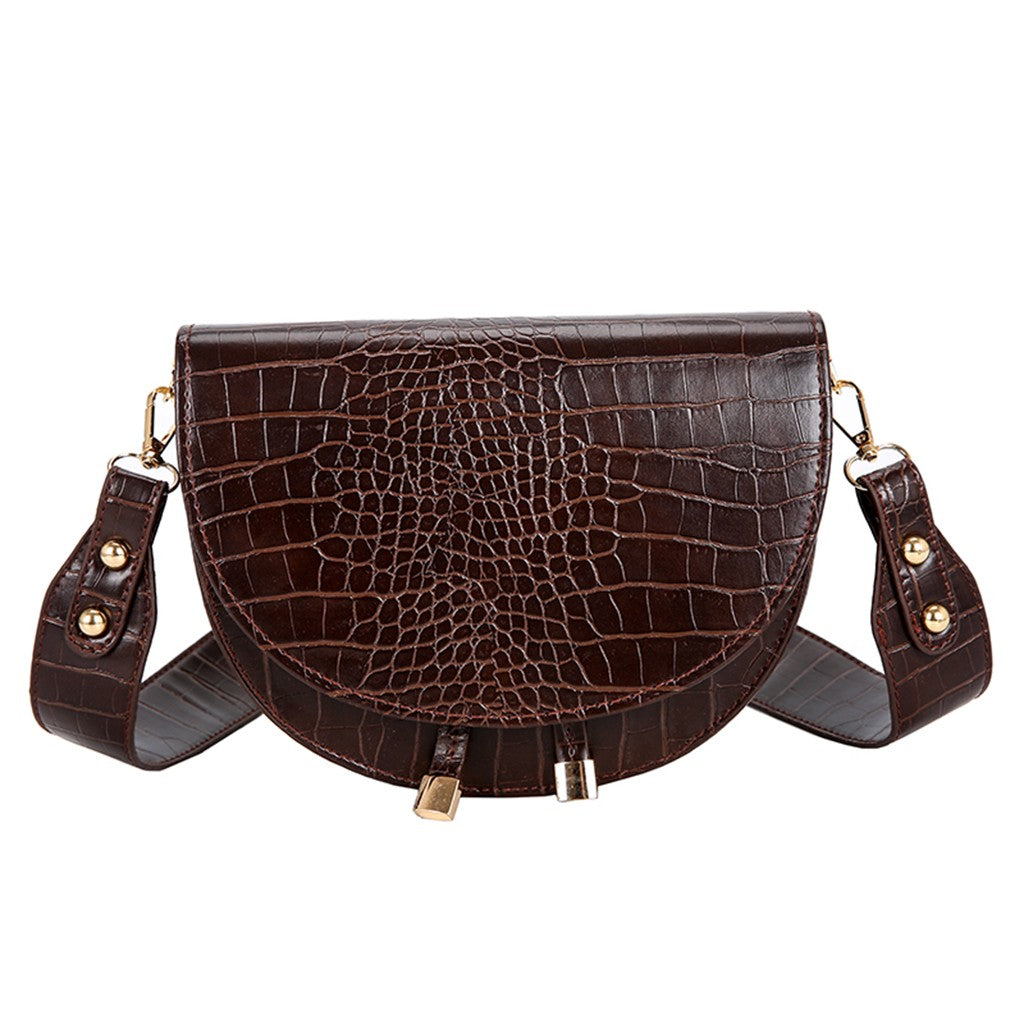 PU Leather Saddle Bag - IBADDIE