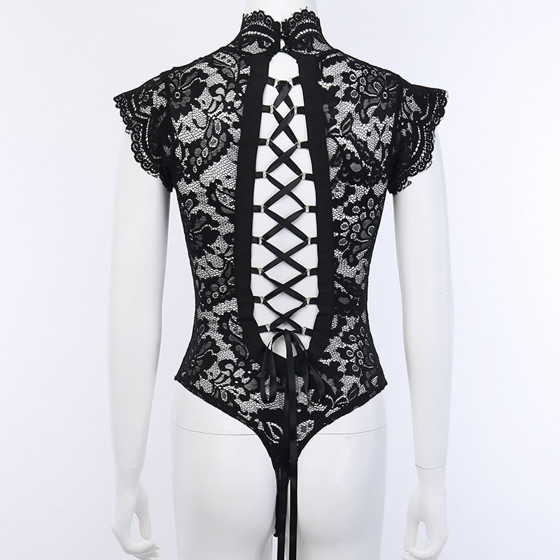 Lace Up Back Bodysuit - IBADDIE