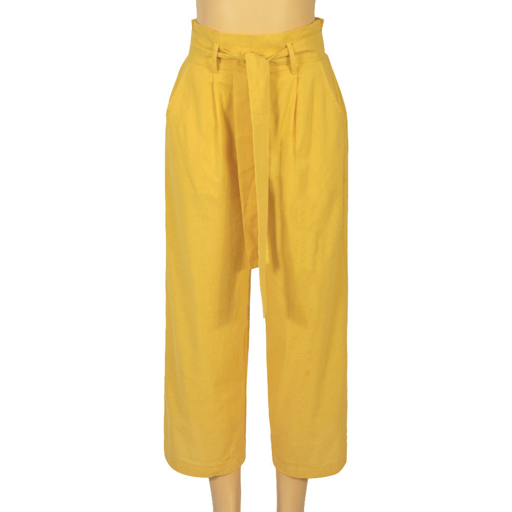 Linen Palazzo Pants - IBADDIE