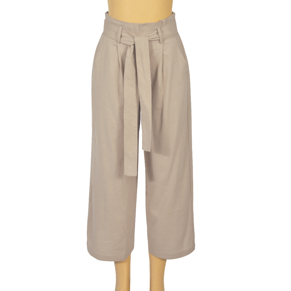 Linen Palazzo Pants - IBADDIE