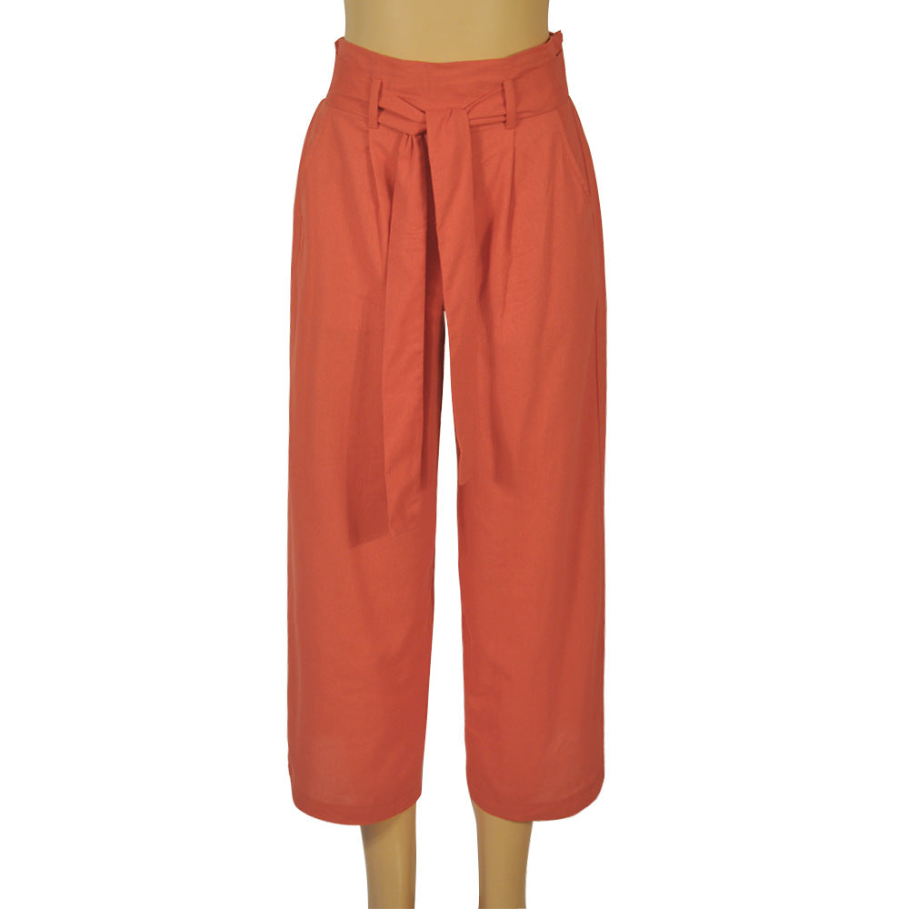 Linen Palazzo Pants - IBADDIE