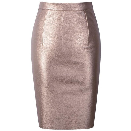 Sasha PU Leather Pleated Skirt