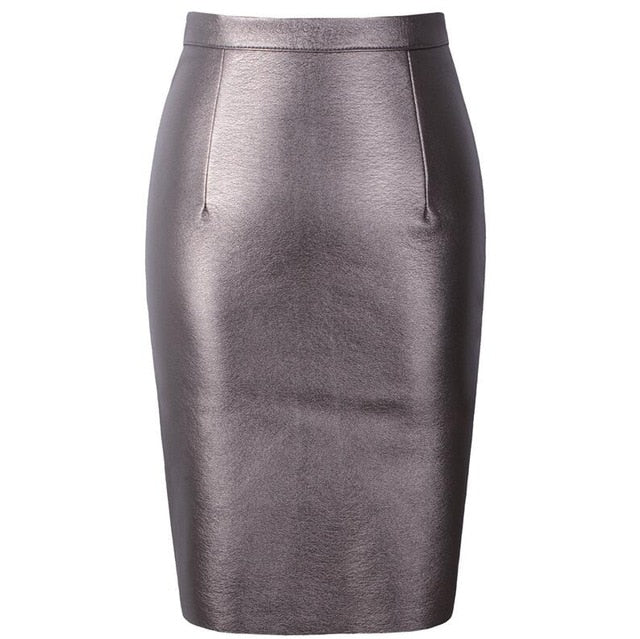 Sasha PU Leather Pleated Skirt