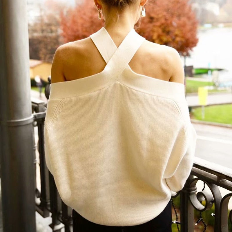 Oversized Halter Sweater