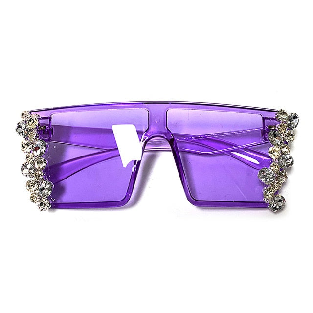 Lux Oversized Iced Out Sunglasses