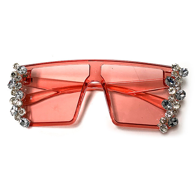 Lux Oversized Iced Out Sunglasses