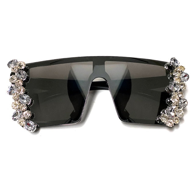 Lux Oversized Iced Out Sunglasses