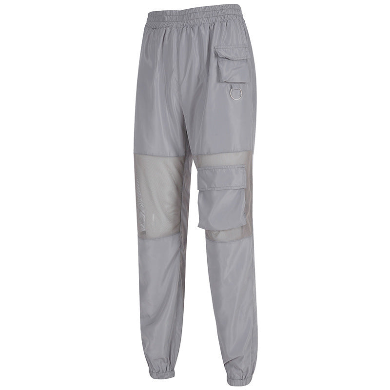 Reflective Mesh Insert Trackpants