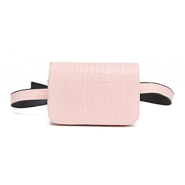 Alligator Pattern Flap Fanny