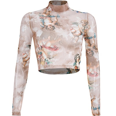 Sheer Valentine Angel Top