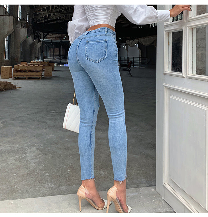 Nyne High Waist Ripped Jeans