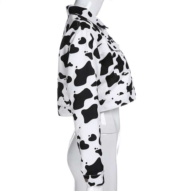 Cargo Cow Print Jacket