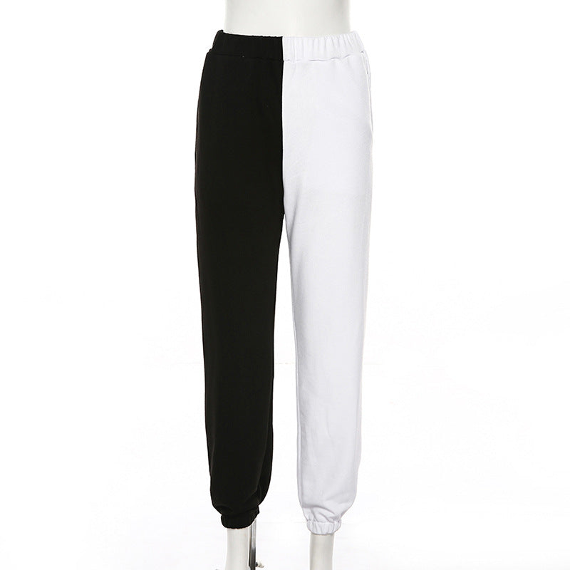 Black & White Boyfriend Joggers