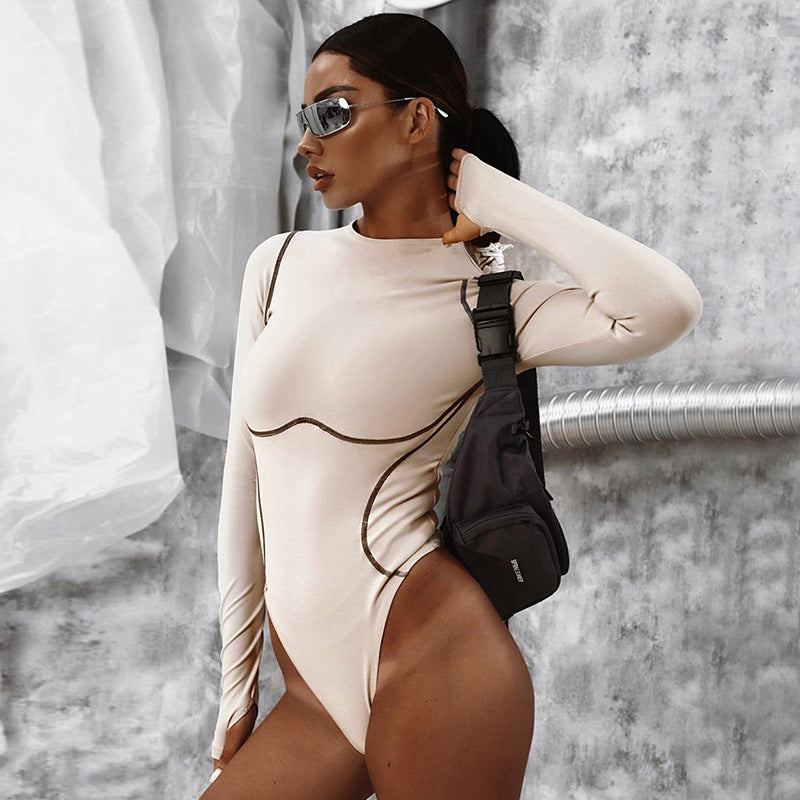 Outlined Nude Bodysuit