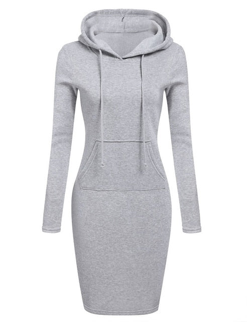 Pullover Hoodie Sweater Dress