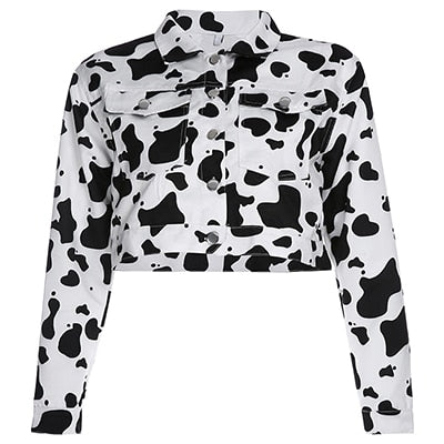 Cargo Cow Print Jacket