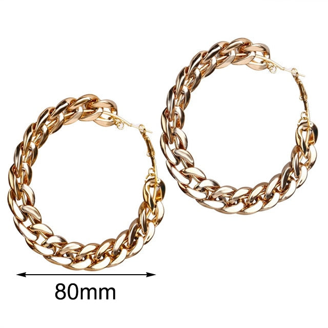 XL Cuban Link Earrings