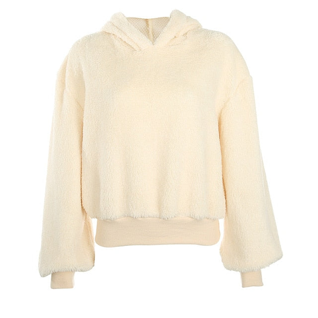 Cream Casual Long Sleeve Sweater