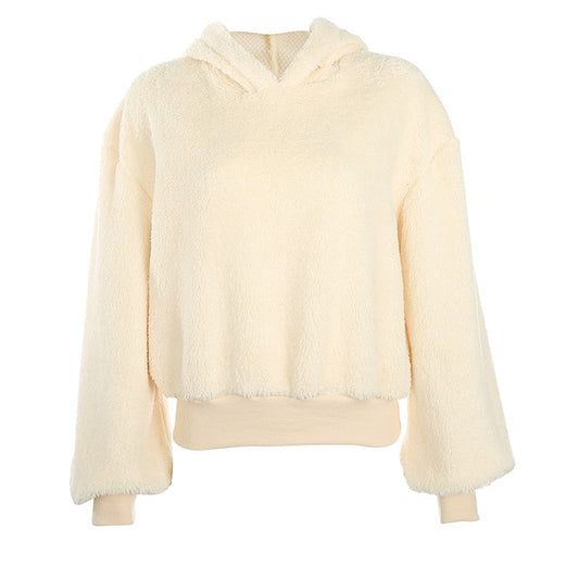 Cream Casual Long Sleeve Sweater