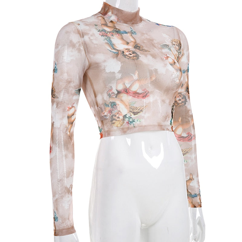 Sheer Valentine Angel Top