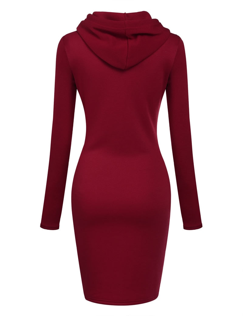 Pullover Hoodie Sweater Dress