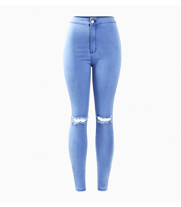 Nima Distressed Knee Skinny Jeans