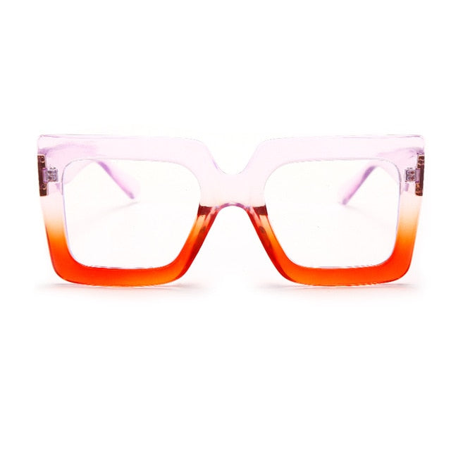 Oversized Clear Lens Glasses