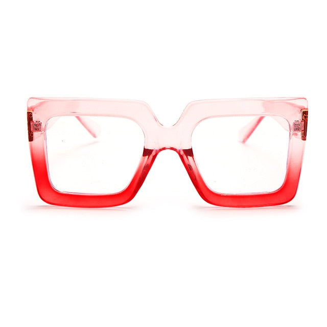 Oversized Clear Lens Glasses