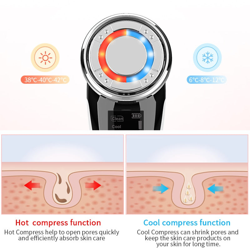 LED Light Therapy EMS Facial Massager