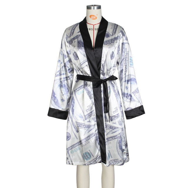 Money Print Robe