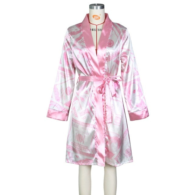 Money Print Robe