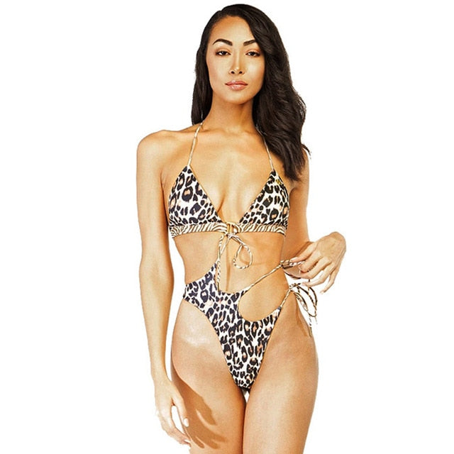 Side Tie One Piece Swimsuit