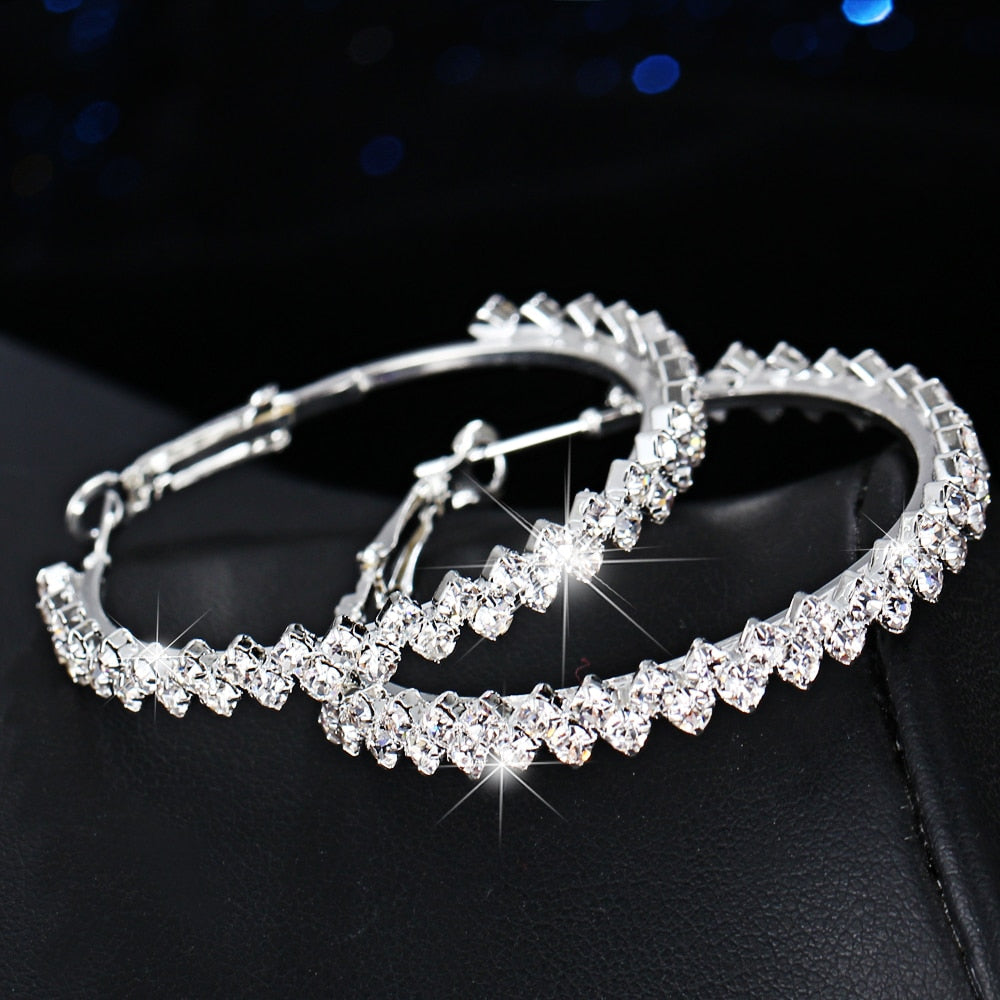 Classic Crystal Hoops - IBADDIE