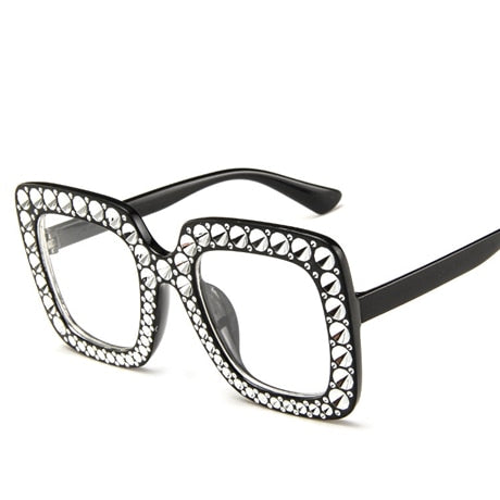 Diamond Square Frame Sunglasses - IBADDIE