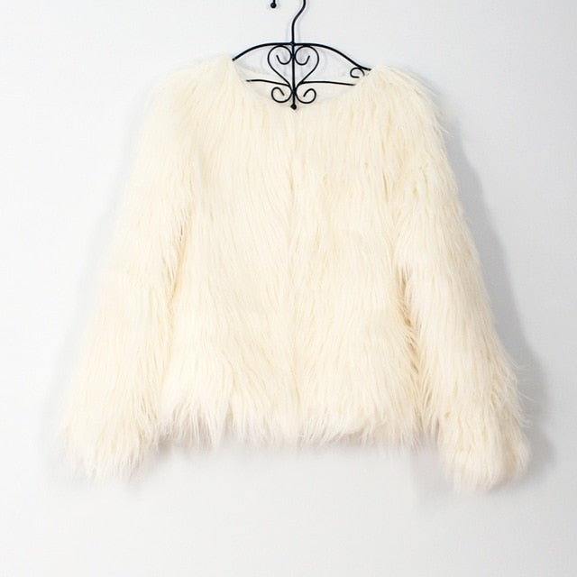 Fluffy Faux Fur Jacket - IBADDIE