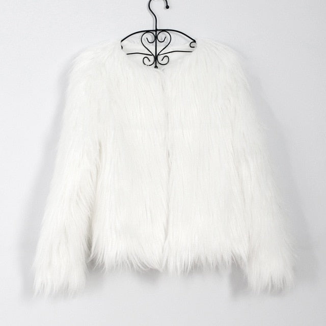 Fluffy Faux Fur Jacket - IBADDIE